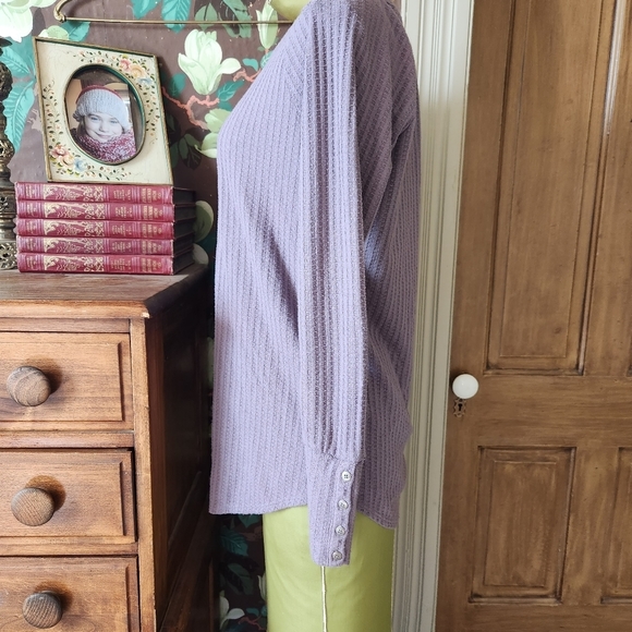 CHASER Waffle Knit Long Sleeve Top - Picture 4 of 11